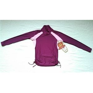 GreenBean Women's Long Sleeve Rash Guard Sun Protection Shirt, Small